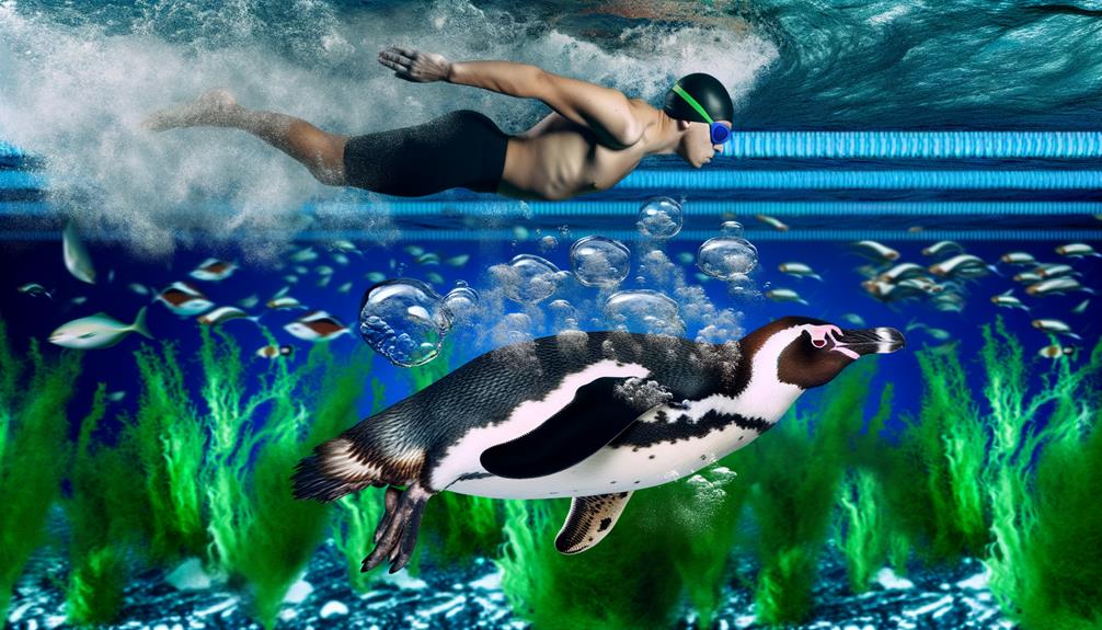 adaptation in penguin swimming