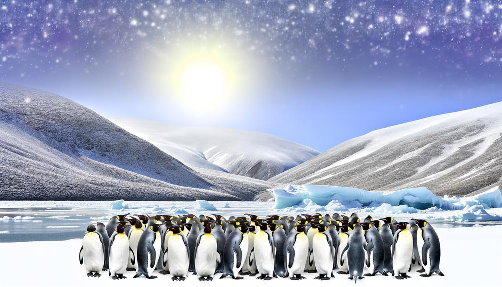 adapting penguins in nature