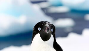 adelie penguins have black eyes