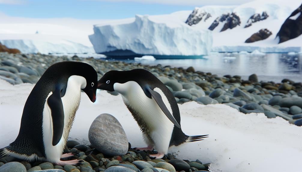 adelie penguins mating behavior