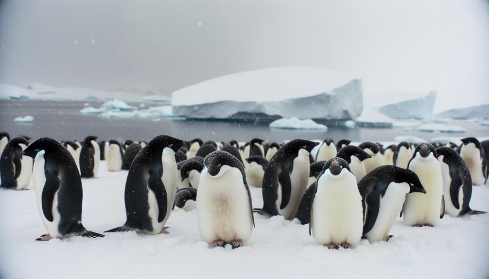 adelie penguins winter survival