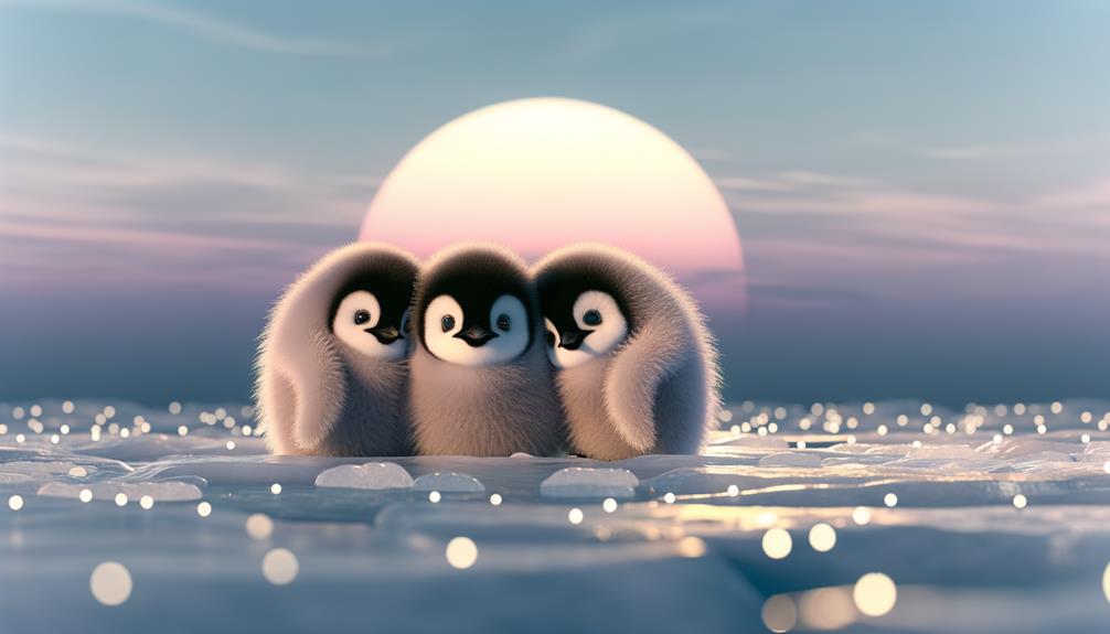 adorable antarctic penguins waddle