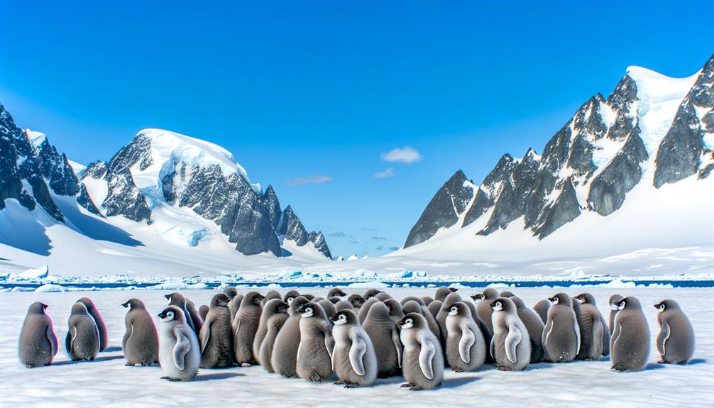 adorable baby penguins waddling