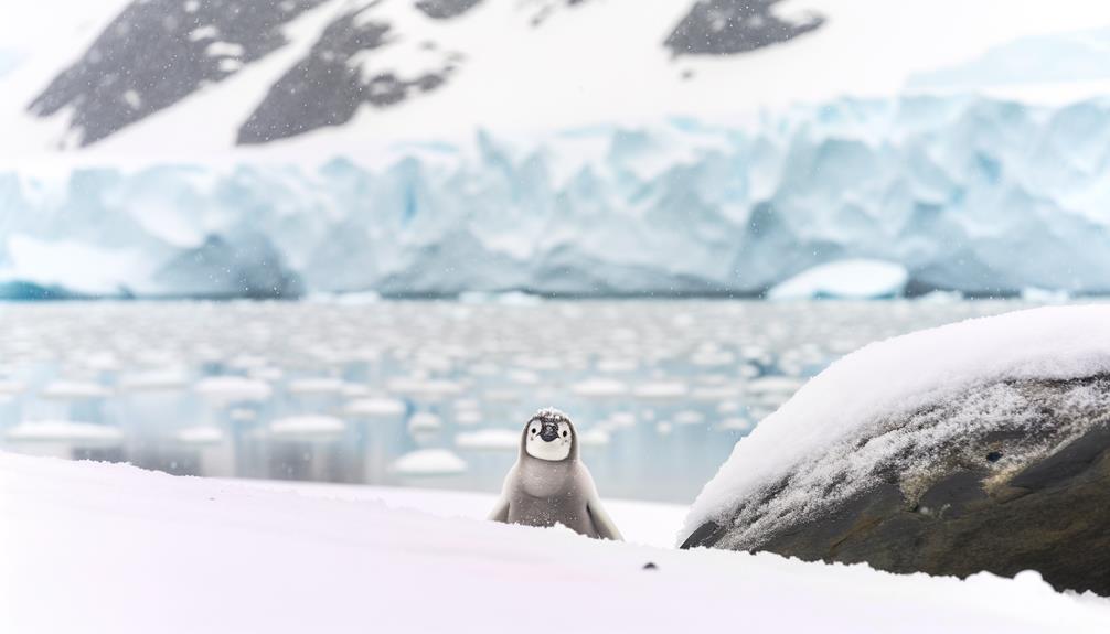 adorable penguin seeks attention