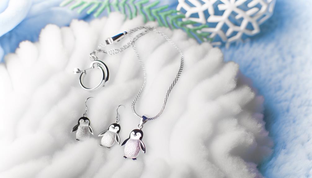 adorable penguin themed jewelry