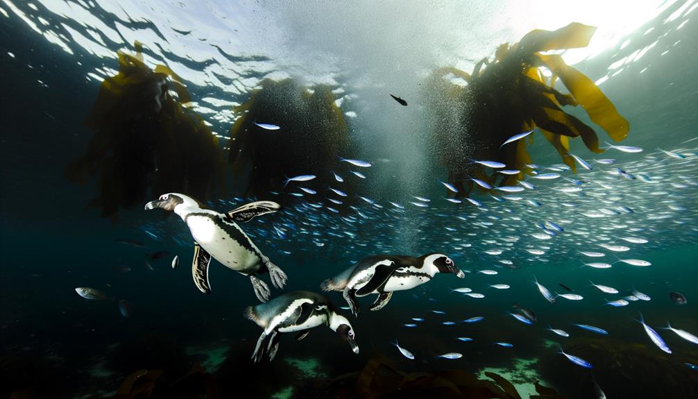 african penguins hunting behavior