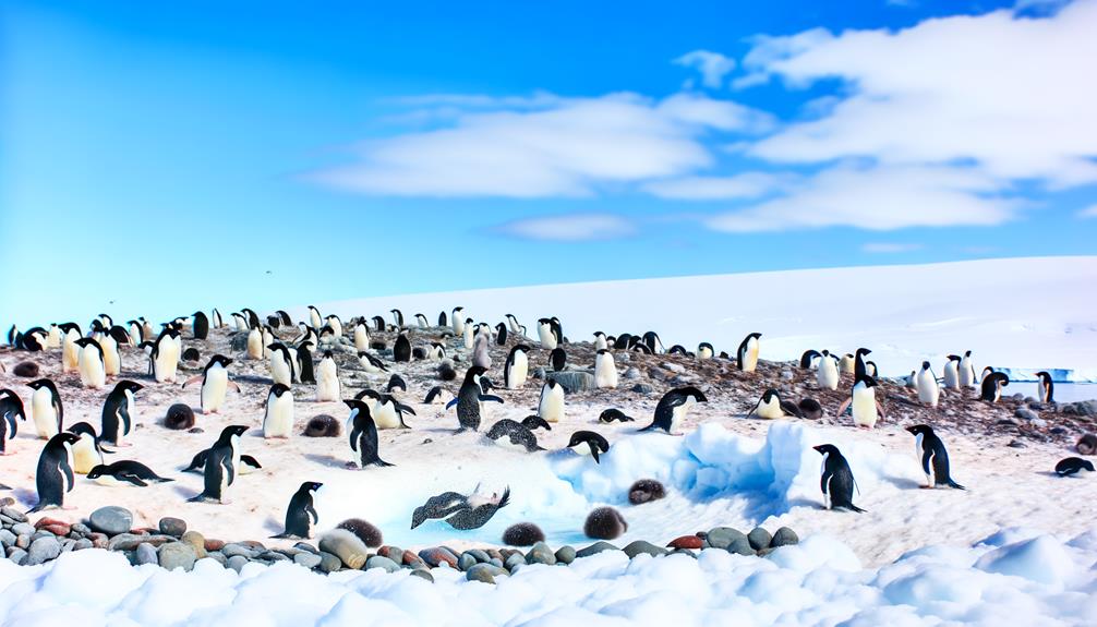 antarctic adelie penguins habitat