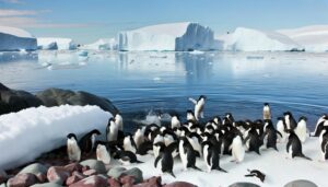 antarctic bird with tuxedo