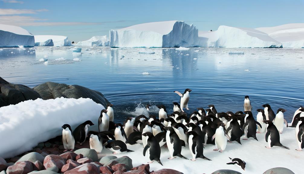 antarctic bird with tuxedo