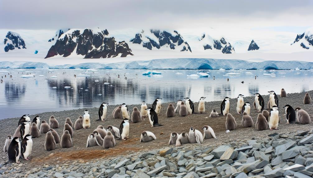 antarctic chinstrap penguins live