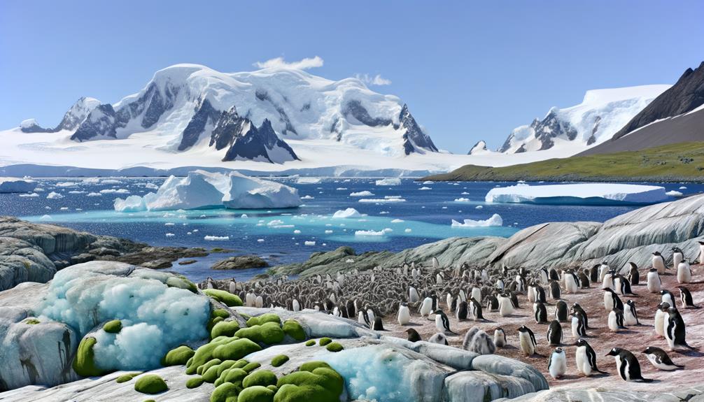 antarctic coastal icebergs dwellings