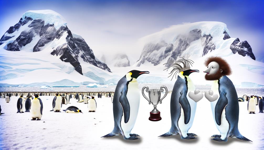 antarctic penguin colony thriving