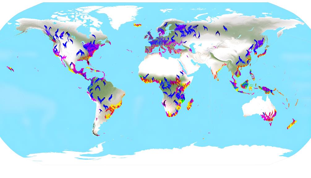 antarctic penguin species map