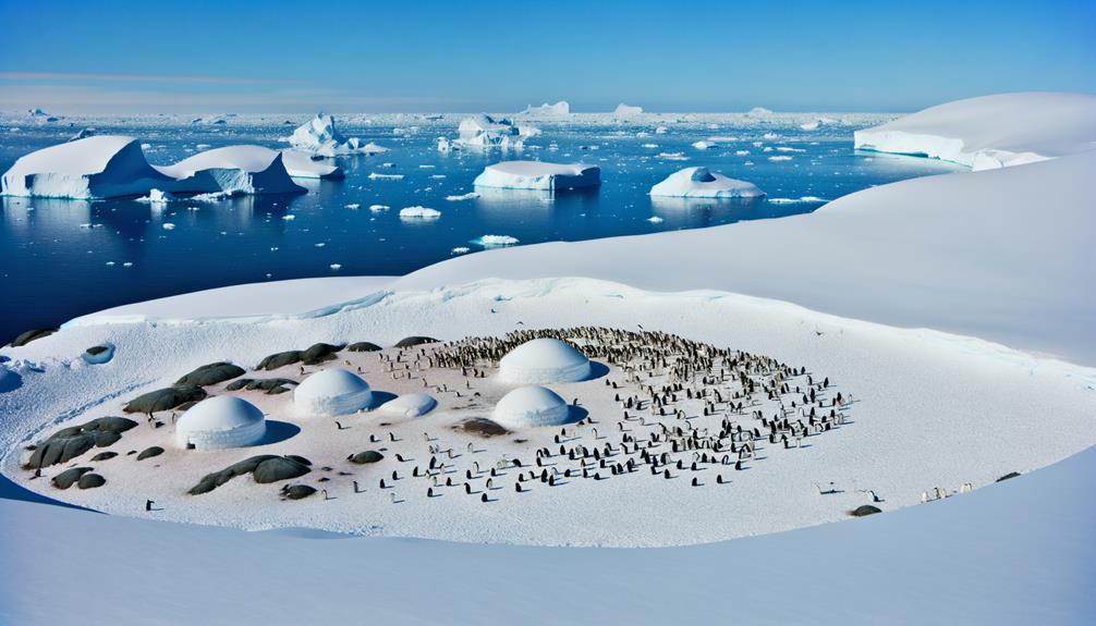 antarctic penguins and habitats