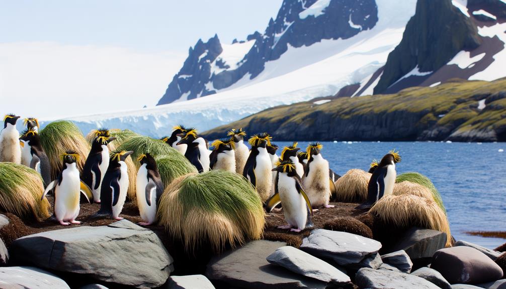 antarctic penguins waddle gracefully