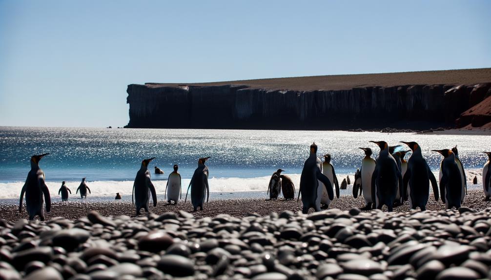 antarctic penguins waddling gracefully