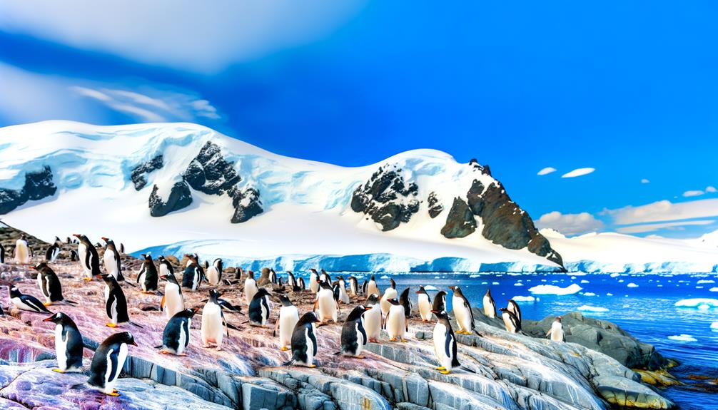 antarctic penguins with tuxedos