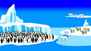 arctic animals penguins bears