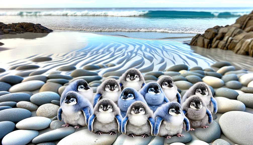 baby little blue penguins