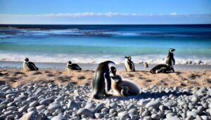 baby penguins time together