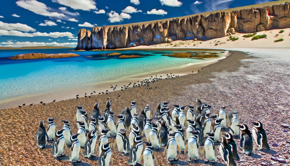 chubby penguins in patagonia