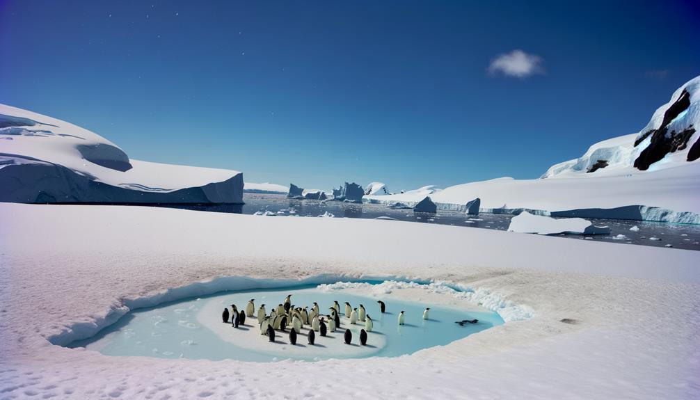 cold desolate icy landscape