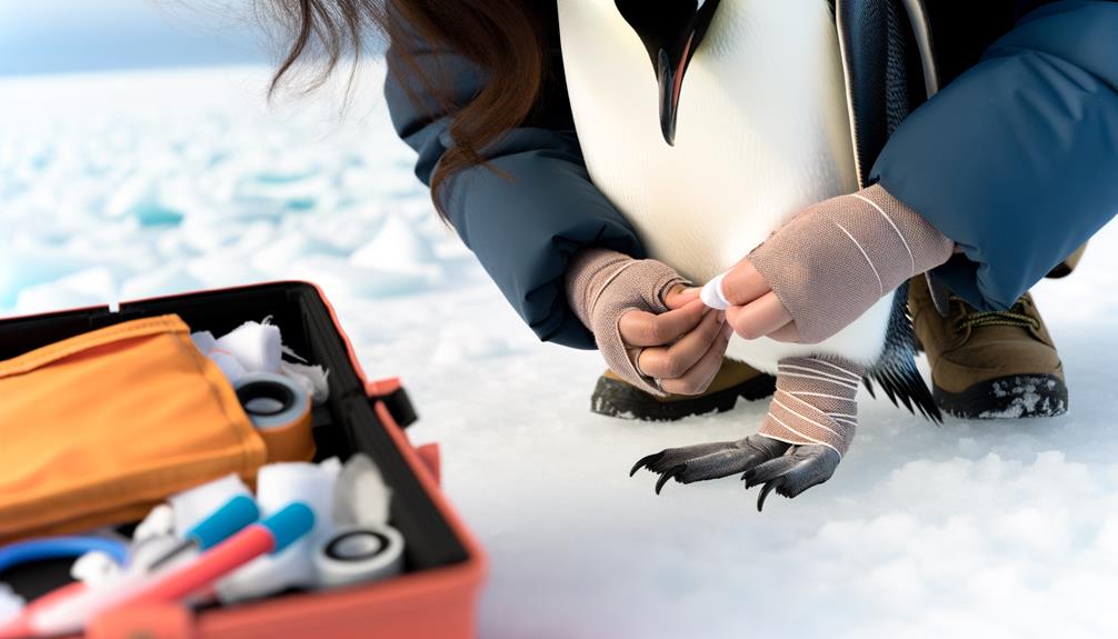 correcting penguin s webbed feet