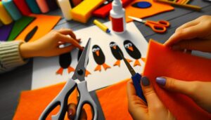 crafting penguin feet costume