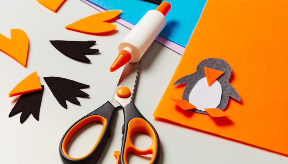 crafting penguin feet tutorial