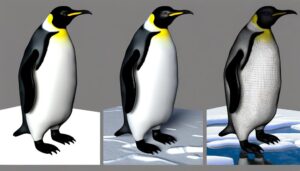 creating 3d emperor penguin