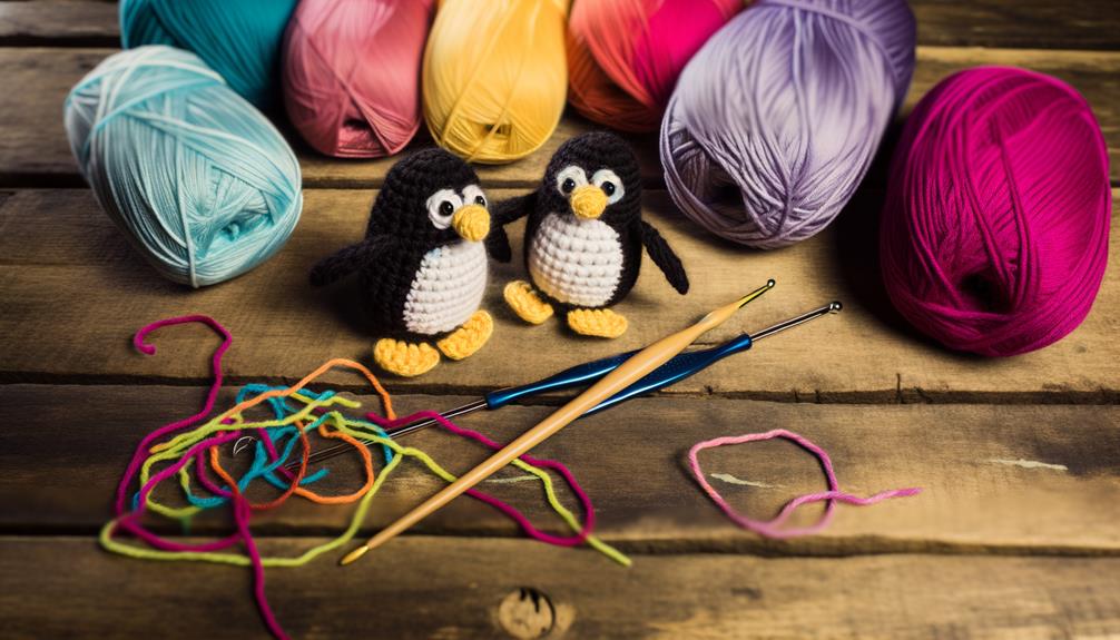 crochet penguin feet tutorial