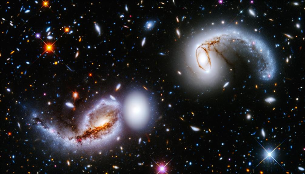 distant galaxies in space