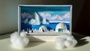 diy shoebox penguin habitat