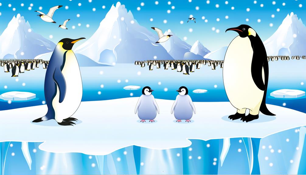 emperor penguins are larger