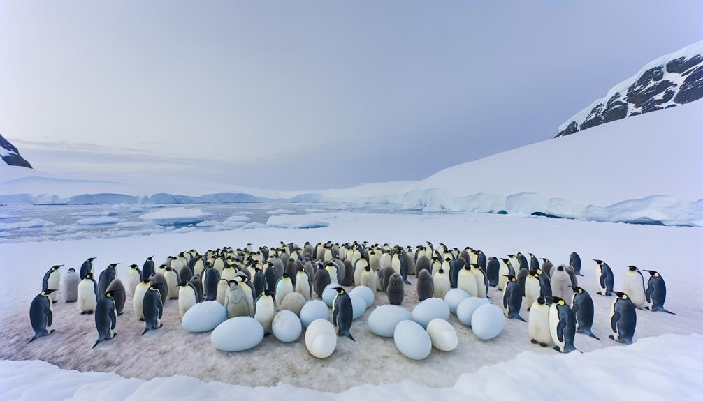 emperor penguins build nests