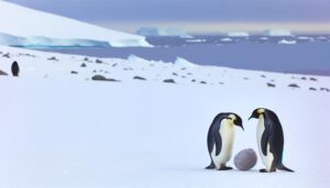 emperor penguins collect pebbles