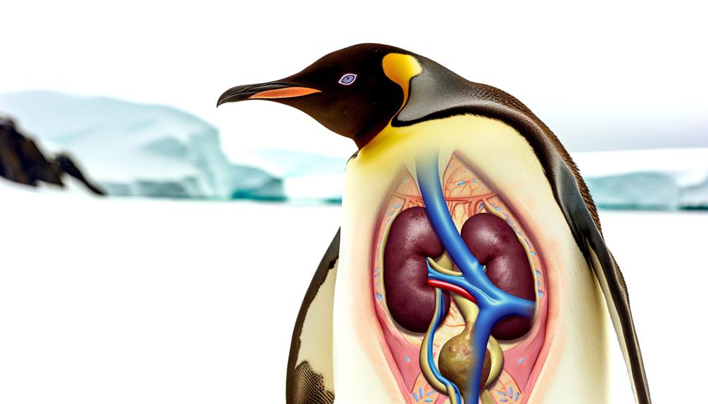 emperor penguins excretory system