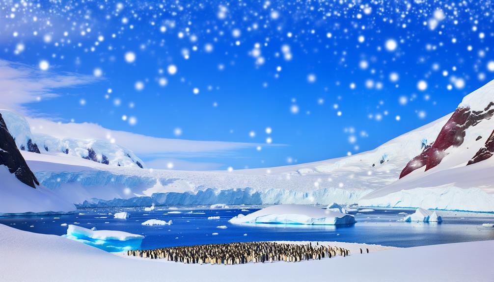 emperor penguins icy domain