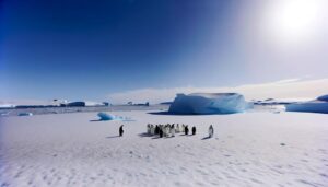 emperor penguins in antarctica