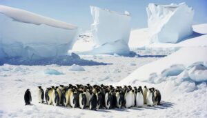 emperor penguins in antarctica