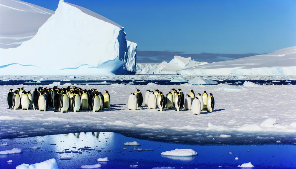 emperor penguins in antarctica