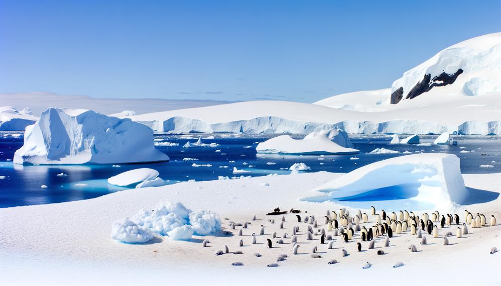 emperor penguins in antarctica