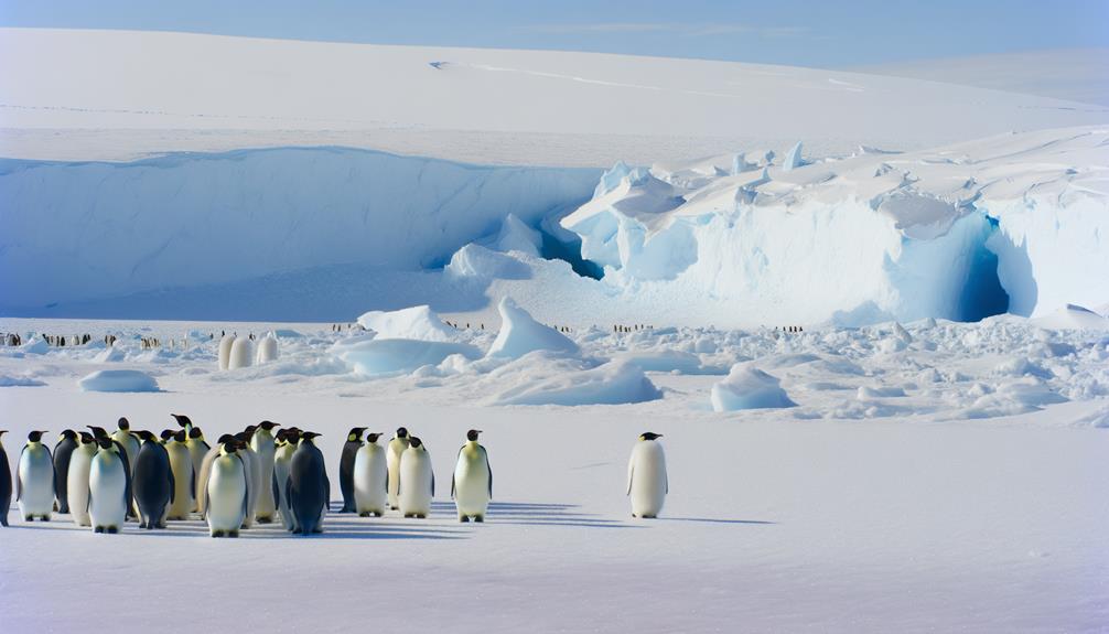 emperor penguins inhabit antarctica