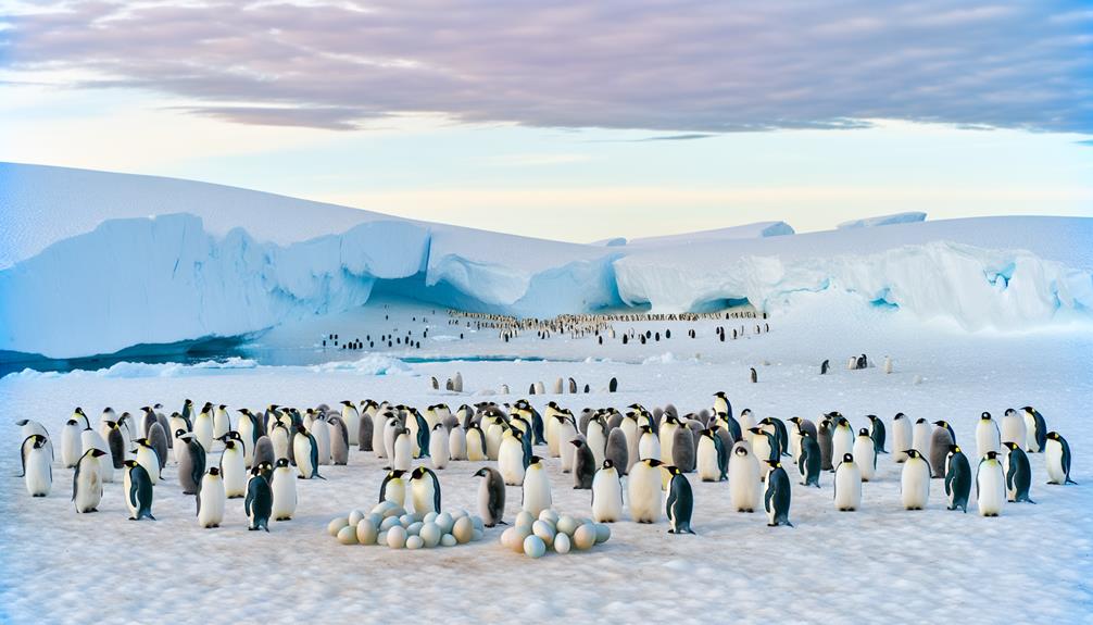 emperor penguins lay eggs