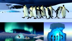 emperor penguins migrate north