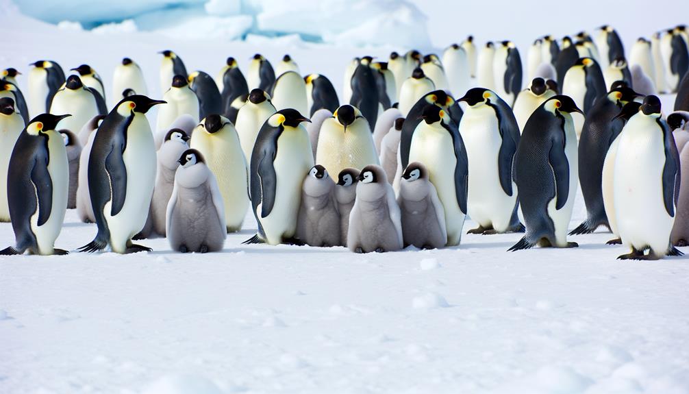 emperor penguins protect chicks