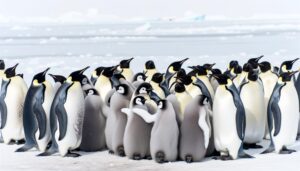 emperor penguins react behaviorally