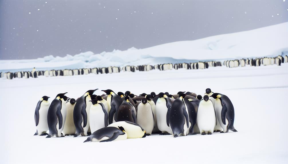 emperor penguins sleep standing