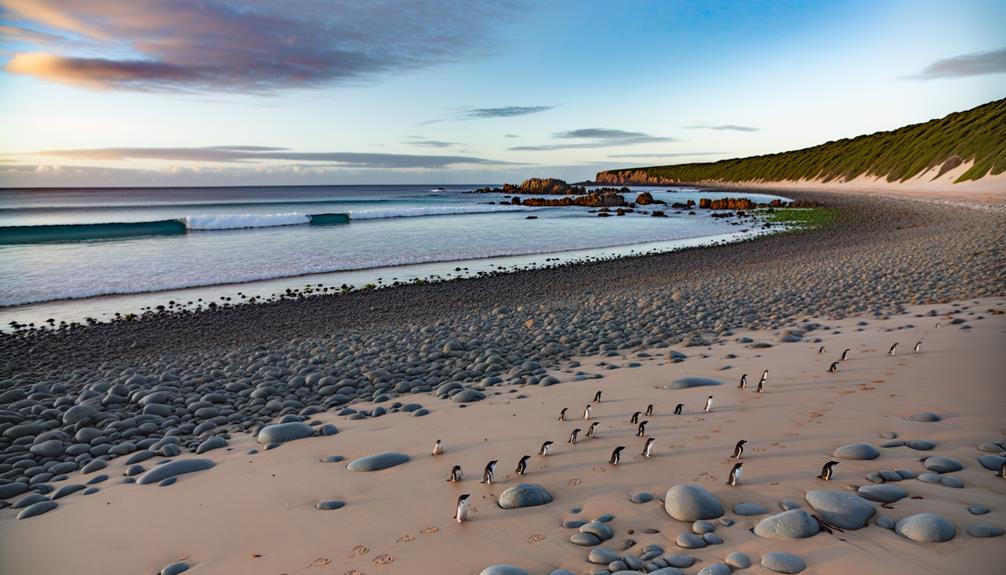 fairy penguins in bicheno