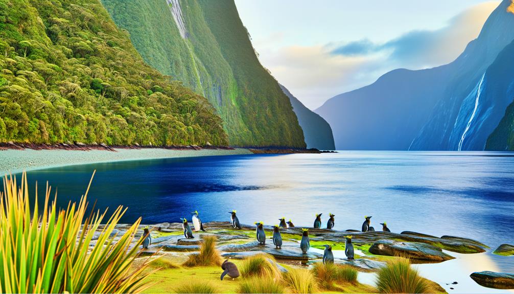 fiordland crested penguins reside